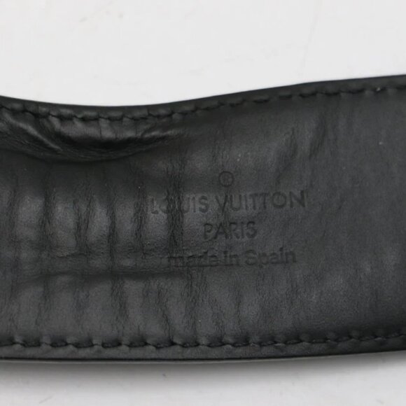 Louis Vuitton Belt Initiales Damier Graphite Black/Grey M9808 Size 90/36 US - Picture 7 of 14